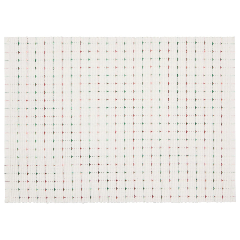 Red Green Ribbed Placemat-Becket Hitch