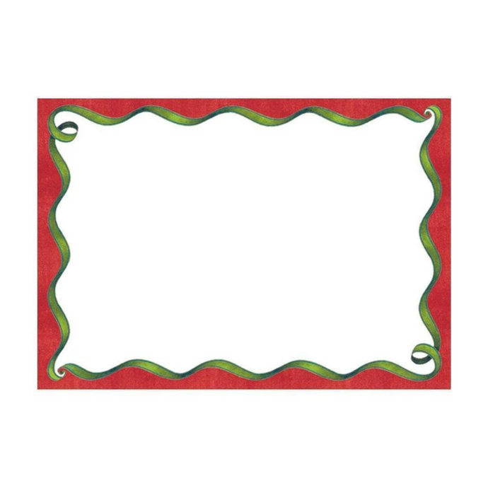 Red & Green Ribbon Gift Tags-Becket Hitch