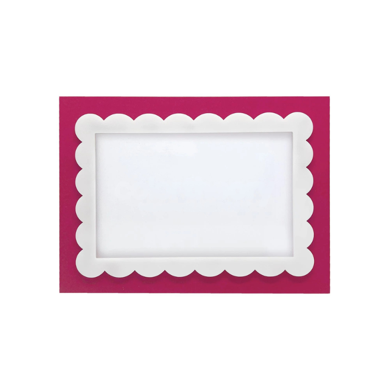 Red Scalloped 4x6 Frame - Becket Hitch