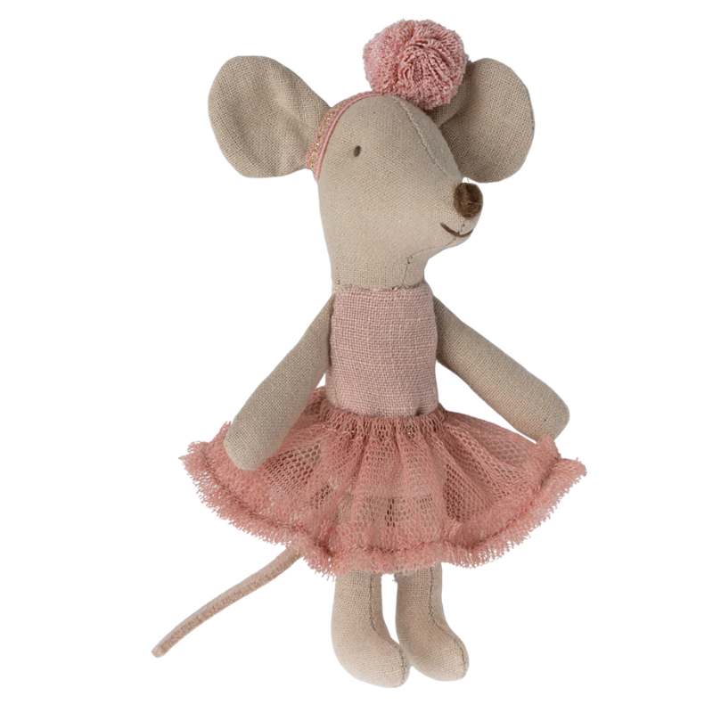 Rose Ballerina Little Sister Mouse - Becket Hitch