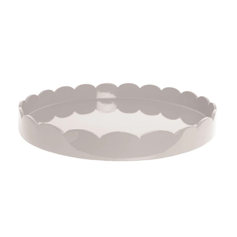 Round Large Cappuccino Scallop Tray-Becket Hitch