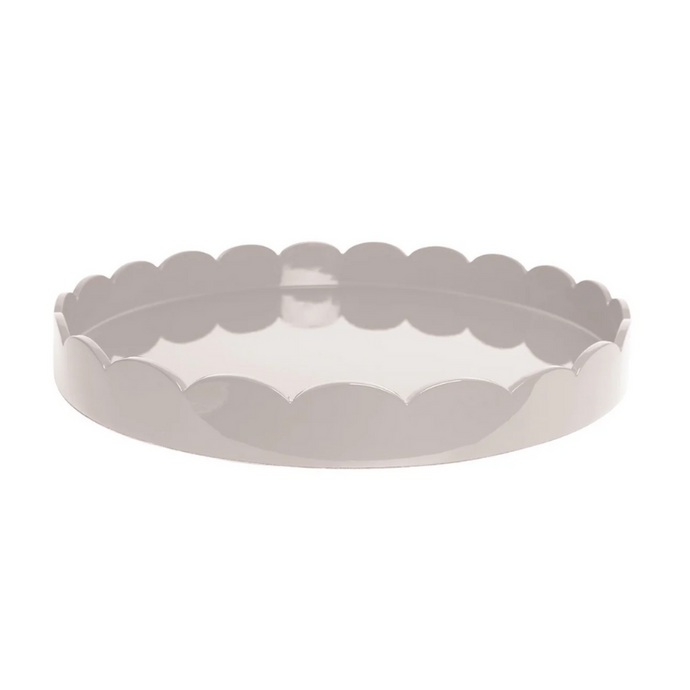 Round Large Cappuccino Scallop Tray-Becket Hitch