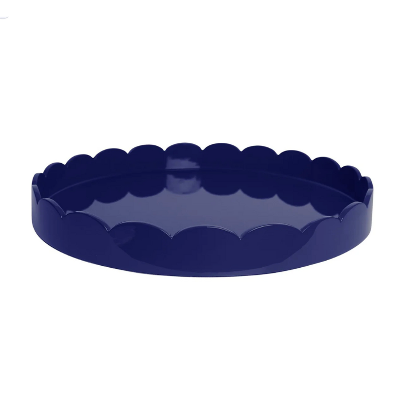 Round Large Navy Scallop Tray-Becket Hitch