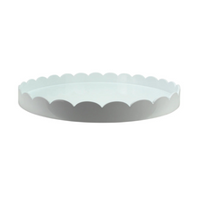 Load image into Gallery viewer, Round Large White Scallop Tray-Becket Hitch
