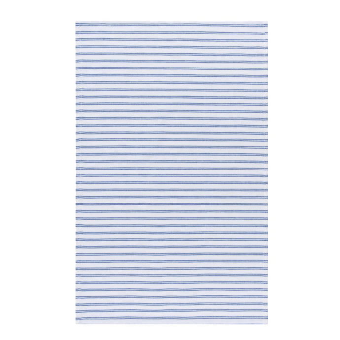 Royal Blue Ticking Stripe Tea Towel - Becket Hitch