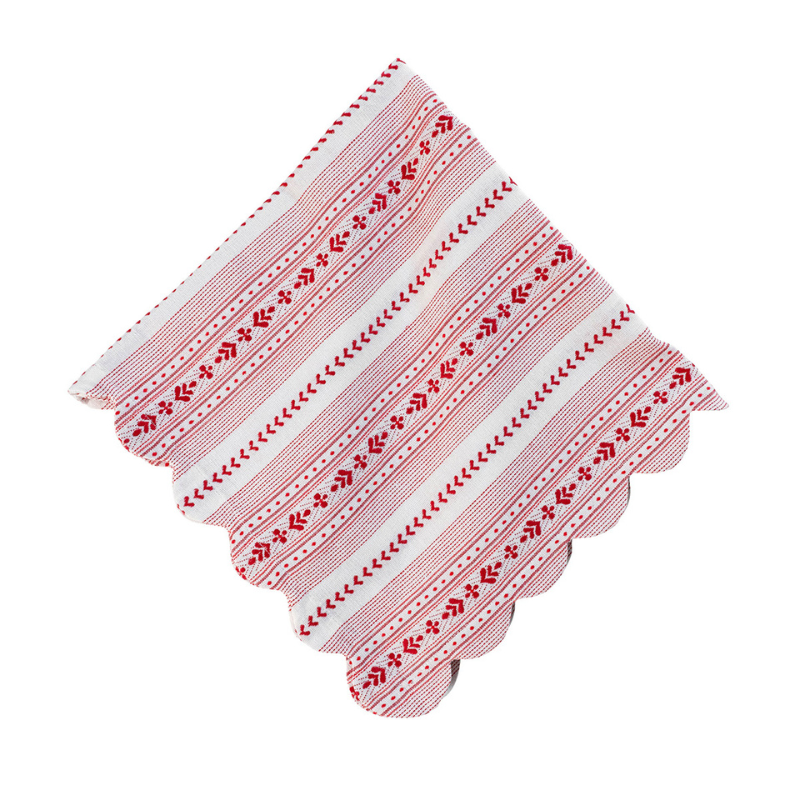 Ruby Villa Stripe Napkin-Becket Hitch