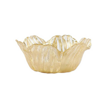 Load image into Gallery viewer, Rufolo Glass Gold Flower Small Bowl-Becket Hitch
