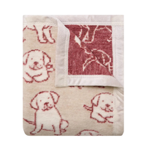 Load image into Gallery viewer, Santa Puppies Mini Blanket - Becket Hitch

