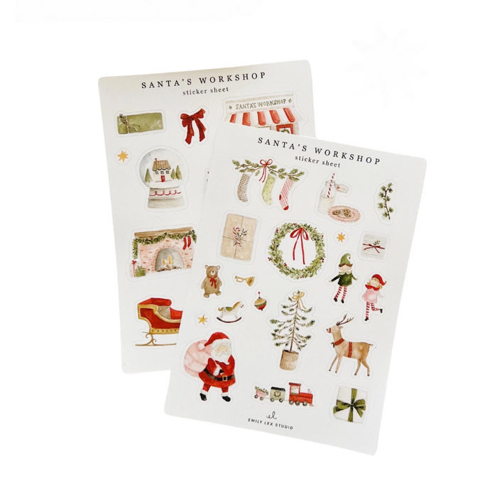 Santa's Workshop Sticker Sheets-Becket Hitch