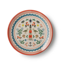 Load image into Gallery viewer, Seaside Melamine Dessert Plate Set - Becket Hitch
