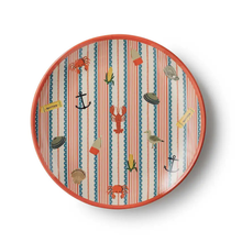 Load image into Gallery viewer, Seaside Melamine Dessert Plate Set - Becket Hitch
