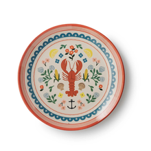 Load image into Gallery viewer, Seaside Melamine Dessert Plate Set - Becket Hitch
