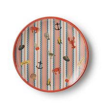 Load image into Gallery viewer, Seaside Melamine Dessert Plate Set - Becket Hitch

