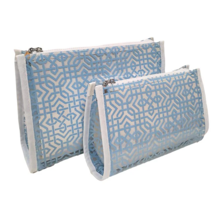 Seaspray Lattice Cosmetic Bag - Becket Hitch