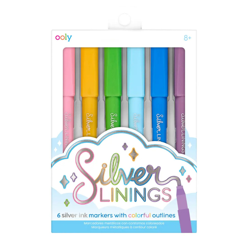 Silver Linings Outline Markers-Becket Hitch