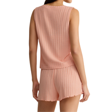 Load image into Gallery viewer, Sloane V-Neck Rib Tank Bellini - Becket Hitch

