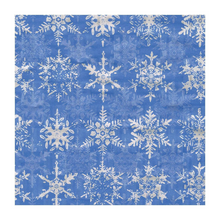 Load image into Gallery viewer, Snowfall Blue Foil Wrapping Paper-Becket Hitch
