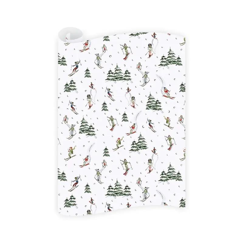 Snowglobe Ski Wrapping Paper-Becket Hitch