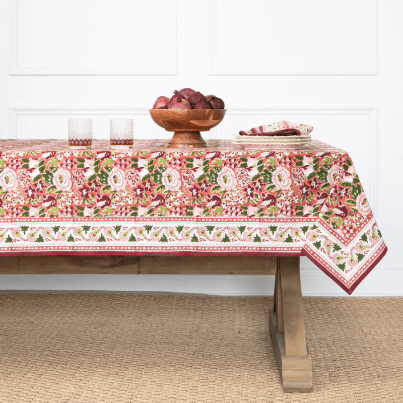 Spice Route Garnet Tablecloth - Becket Hitch
