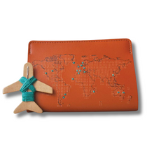 Load image into Gallery viewer, Stitch Passport Cover in Brown-Becket Hitch
