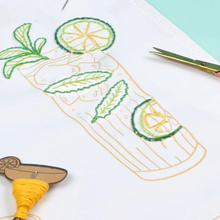 Load image into Gallery viewer, Stitch Your Cocktails Tea Towel-Becket Hitch
