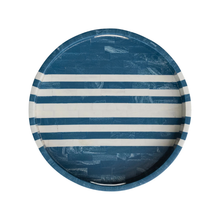 Load image into Gallery viewer, Stripes Round Tray - Becket Hitch
