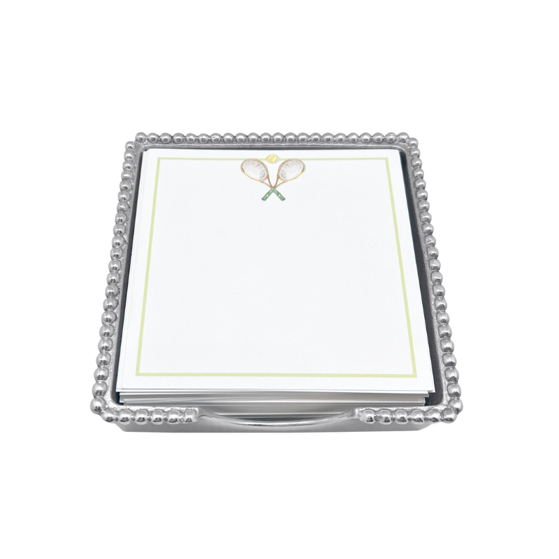 Tennis Beaded Note Pad Set - Becket Hitch