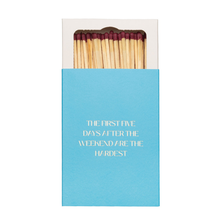 Load image into Gallery viewer, The First Five Days Matchbox - Becket Hitch
