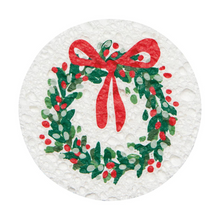 Load image into Gallery viewer, Tis the Season Compostable Sponge, Wreath-Becket Hitch
