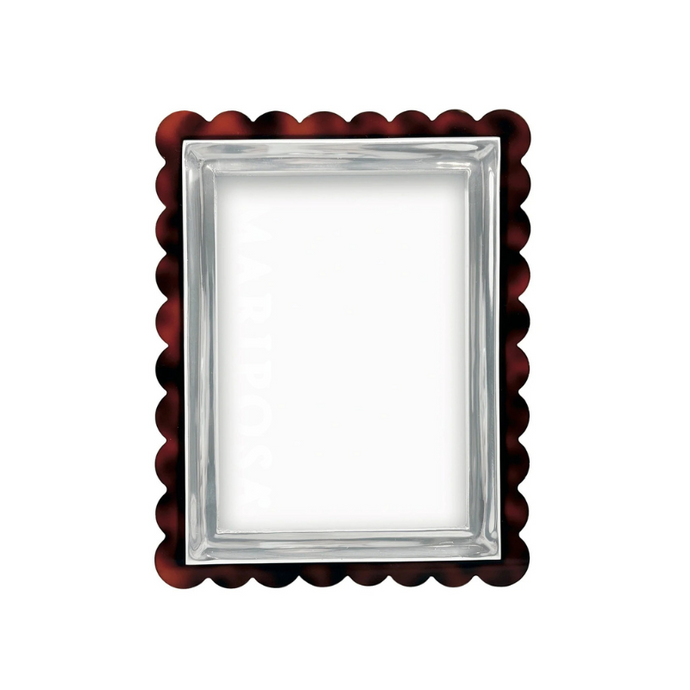 Tortoise Scallop Signature 5x7 Frame-Becket Hitch