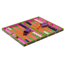 Load image into Gallery viewer, Tortoiseshell Lacquer Backgammon Set - Becket Hitch
