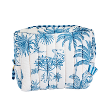 Load image into Gallery viewer, Tropical Toile Quilted Pouch - Becket Hitch
