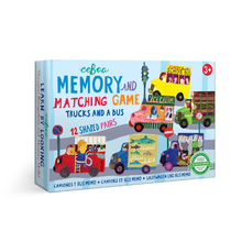 Load image into Gallery viewer, Trucks &amp; a Bus Little Memory &amp; Matching Game - Becket Hitch
