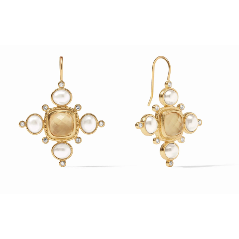 Tudor Earring in Iridescent Champagne-Becket Hitch