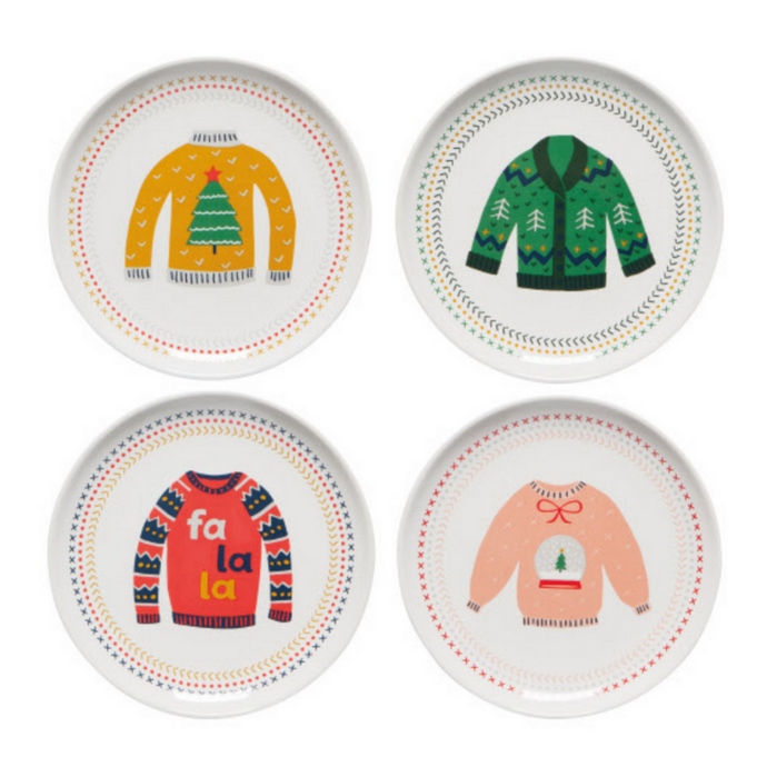 Ugly Christmas Sweater Appetizer Plate-Becket Hitch