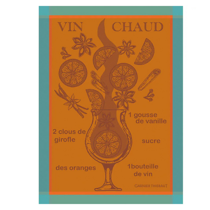 Vin Chaud Mandarine Kitchen Towel-Becket Hitch