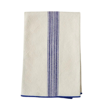 Load image into Gallery viewer, Vintage Navy Blue Stripe Dinner Napkin Set - Becket Hitch
