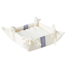 Load image into Gallery viewer, Vintage Navy Blue Stripe Napkin Tray -    Becket Hitch
