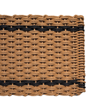Load image into Gallery viewer, Wheat with 2 Charcoal Stripes Doormat XL - Becket Hitch

