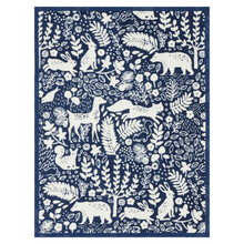 Load image into Gallery viewer, Whimsical Woods Navy Mini Blanket-Becket Hitch
