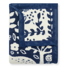 Load image into Gallery viewer, Whimsical Woods Navy Mini Blanket-Becket Hitch
