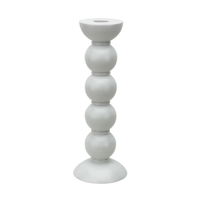 White Bobbin Candle Stick Large-Becket Hitch