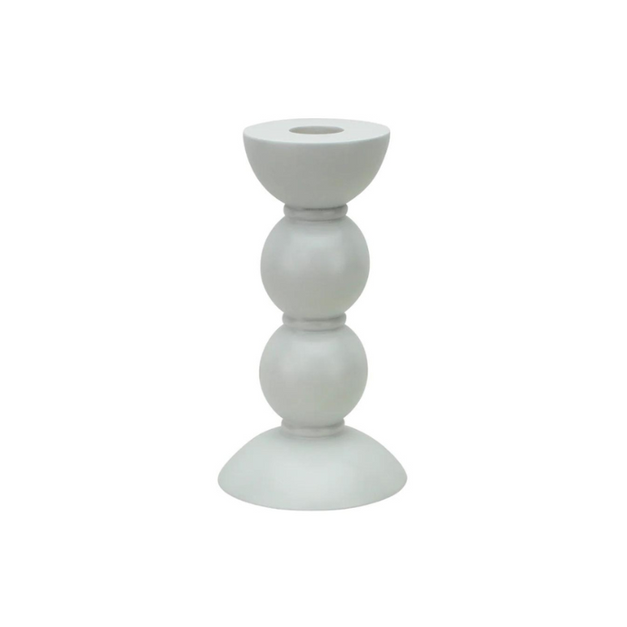 White Bobbin Candle Stick Medium-Becket Hitch