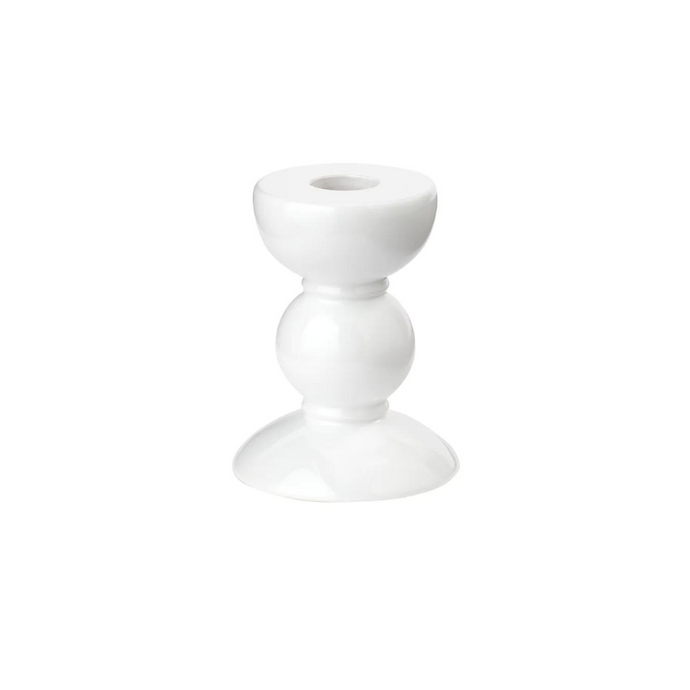 White Bobbin Candle Stick Small-Becket Hitch