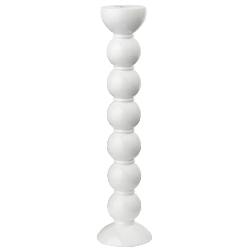 White Bobbin Candle Stick Extra Large-Becket Hitch