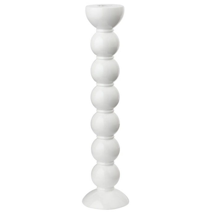 White Bobbin Candle Stick Extra Large-Becket Hitch