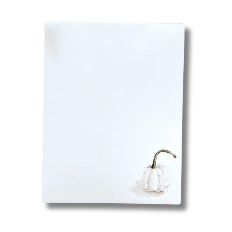 White Pumpkin Notepad-Becket Hitch