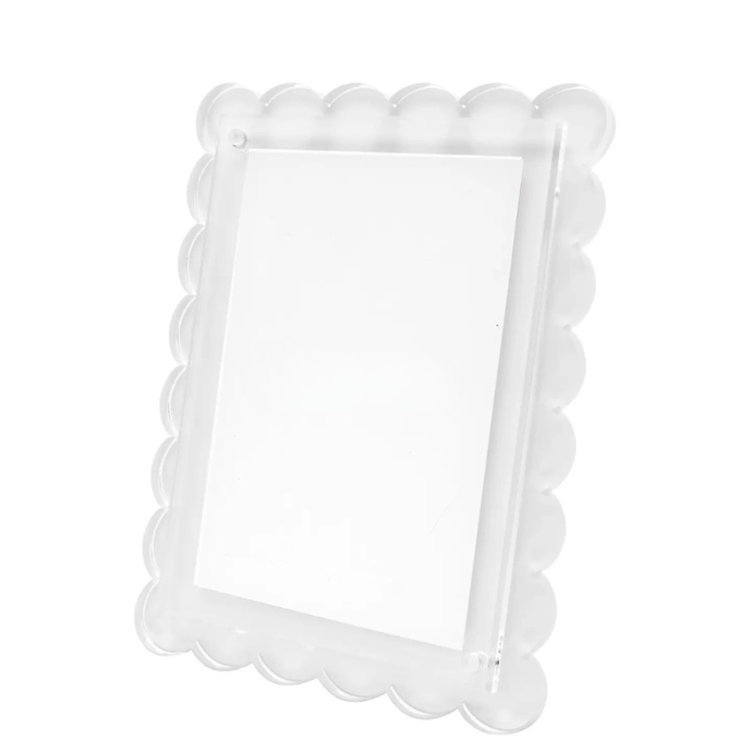 White Scallop Frame 6x8 - Becket Hitch