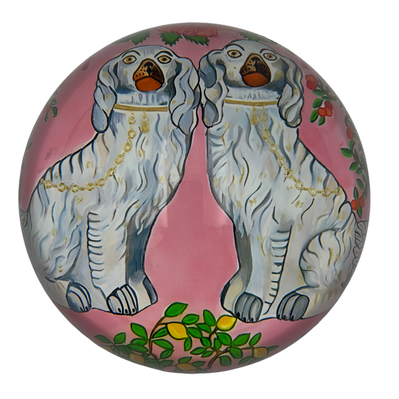 White Staffordshire Paperweight - Becket Hitch