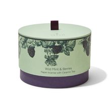 Load image into Gallery viewer, Wild Mint &amp; Berries Verdant Incense Paper with Burner - Becket Hitch
